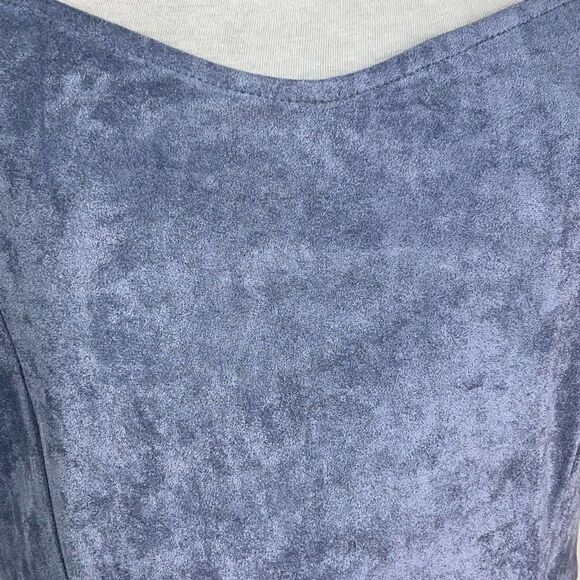 Bishop + Young Elizabeth Crosby Gabrielle Faux Suede Slip Dress (M) - Picture 5 of 11